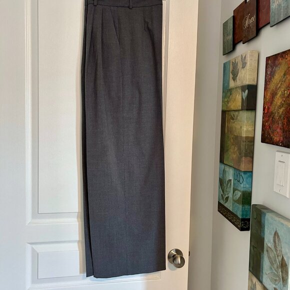 ZARA Tailored Wide-Leg Trouser – Classic Charcoal Gray (Size XS / EU34 / MEX24) - Picture 5 of 6